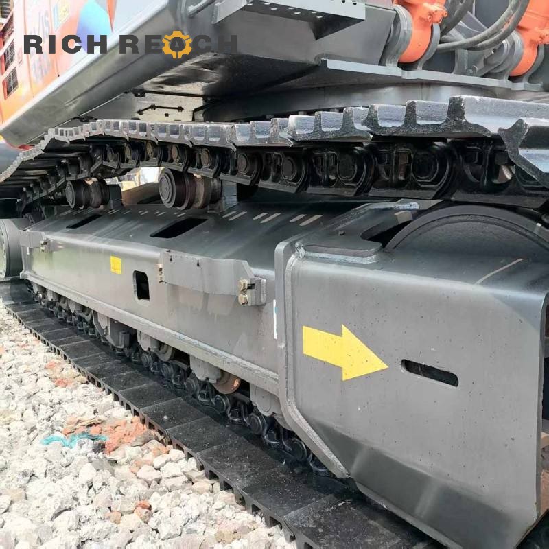 Fuel tank and hydraulic reservoir of a 2023 Hitachi ZX350-3G excavator, low hours, $30,750